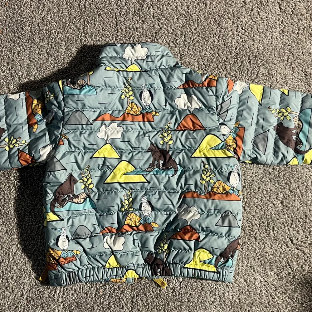 Patagonia Baby Puffer Jacket Reversible Print Insulated Coat - Picture 5 of 7